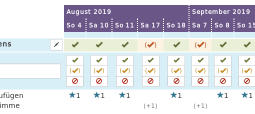 Vorschau Terminfindung vom DFN